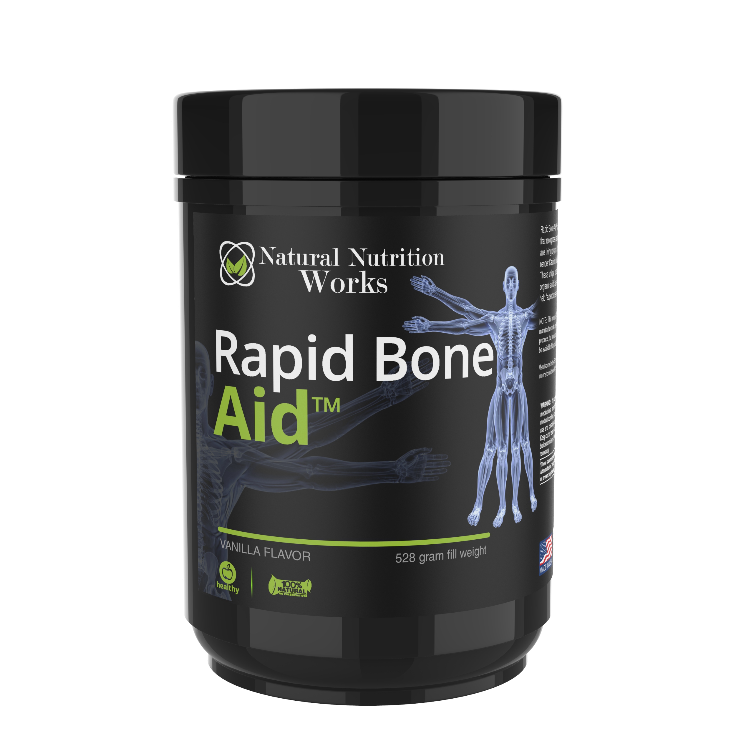 Rapid Bone Aid supplement container